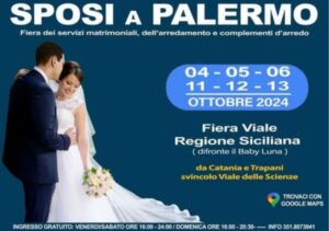 Sposi a Palermo 04-05-06-11-12-13 Ottobre 2024