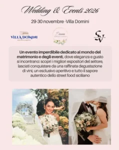 Wedding & Event: 29 e 30 Novembre 2025 Montallegro (AG)