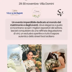 Wedding & Event: 29 e 30 Novembre 2025 Montallegro (AG)