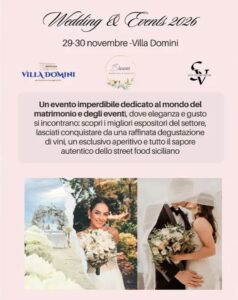 Wedding & Event: 29 e 30 Novembre 2025 Montallegro (AG)