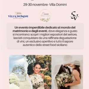 Wedding & Event: 29 e 30 Novembre 2025 Montallegro (AG)